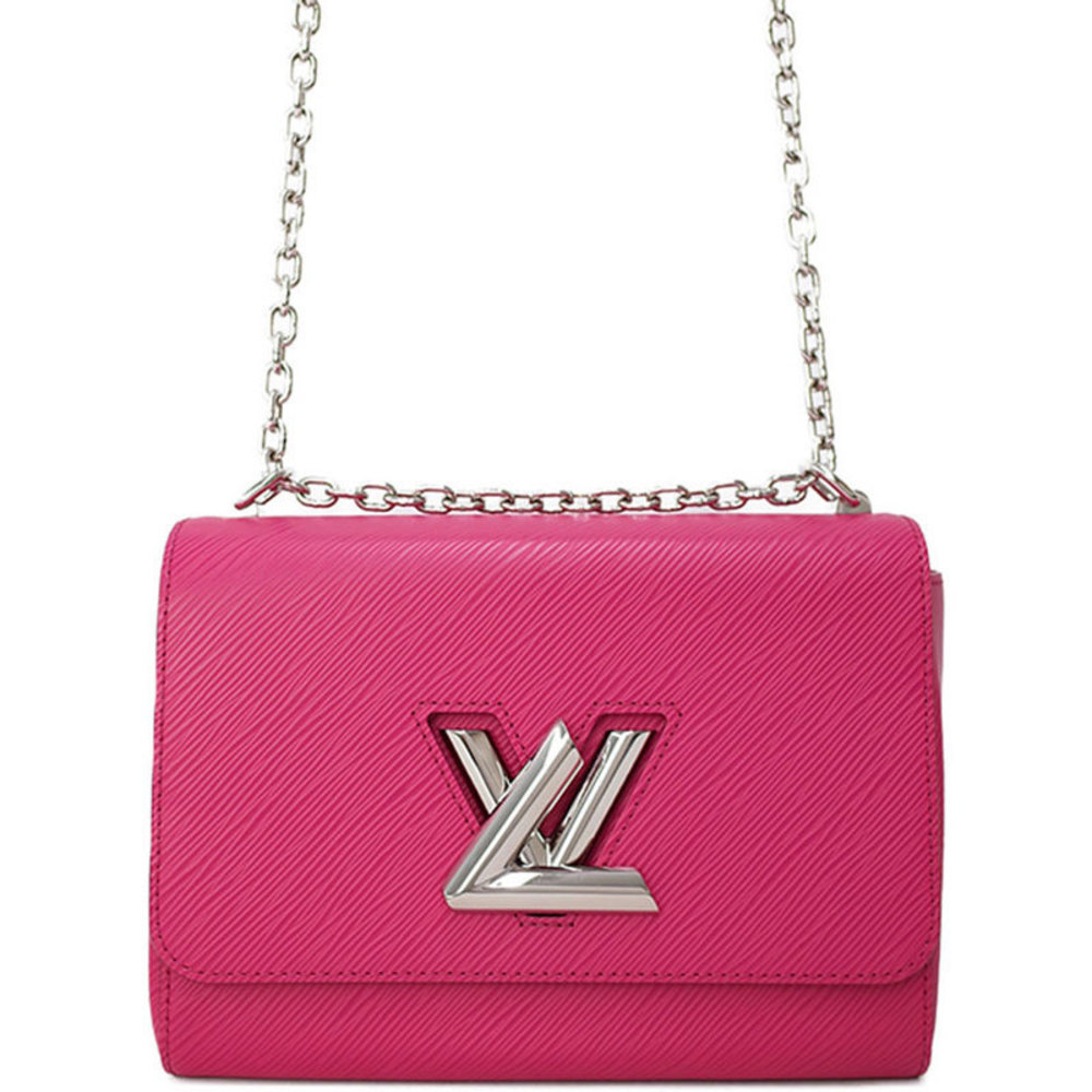 Louis Vuitton Epi Twist MM Shoulder Bag Pink